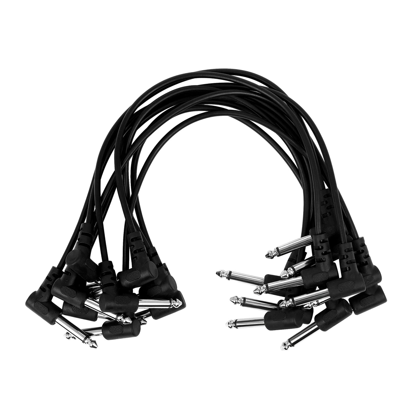 Guitar Effects Pedal Cables 10Pcs 15cm/30cm/50cm Audio Connection Cables Standard Pack Universal Guitar Instrument Accessories