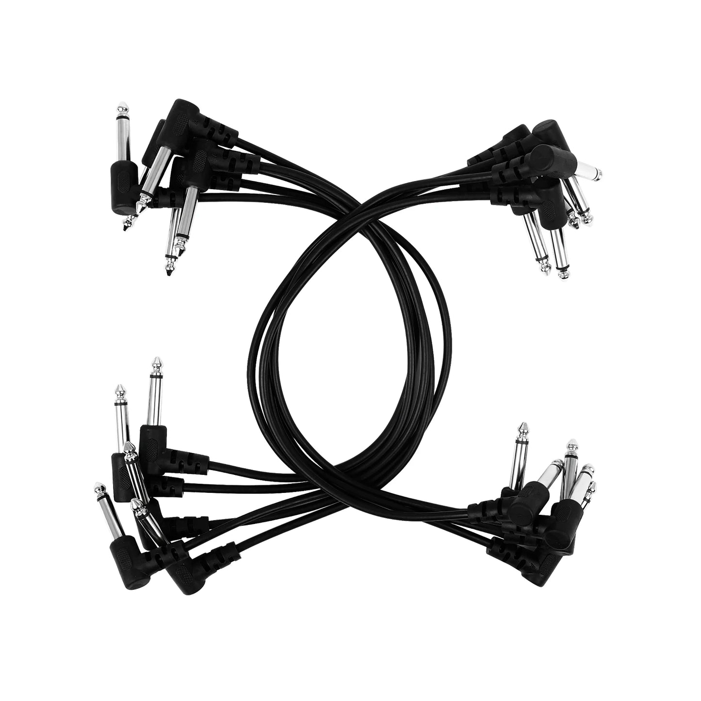 Guitar Effects Pedal Cables 10Pcs 15cm/30cm/50cm Audio Connection Cables Standard Pack Universal Guitar Instrument Accessories