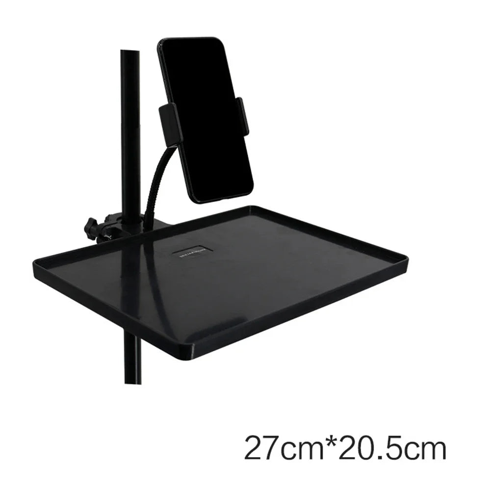 Stand Microphone Tray For 6-10cm Smartphone Width Phone Plastic Replacement Soundcard Tripod Accessories Black