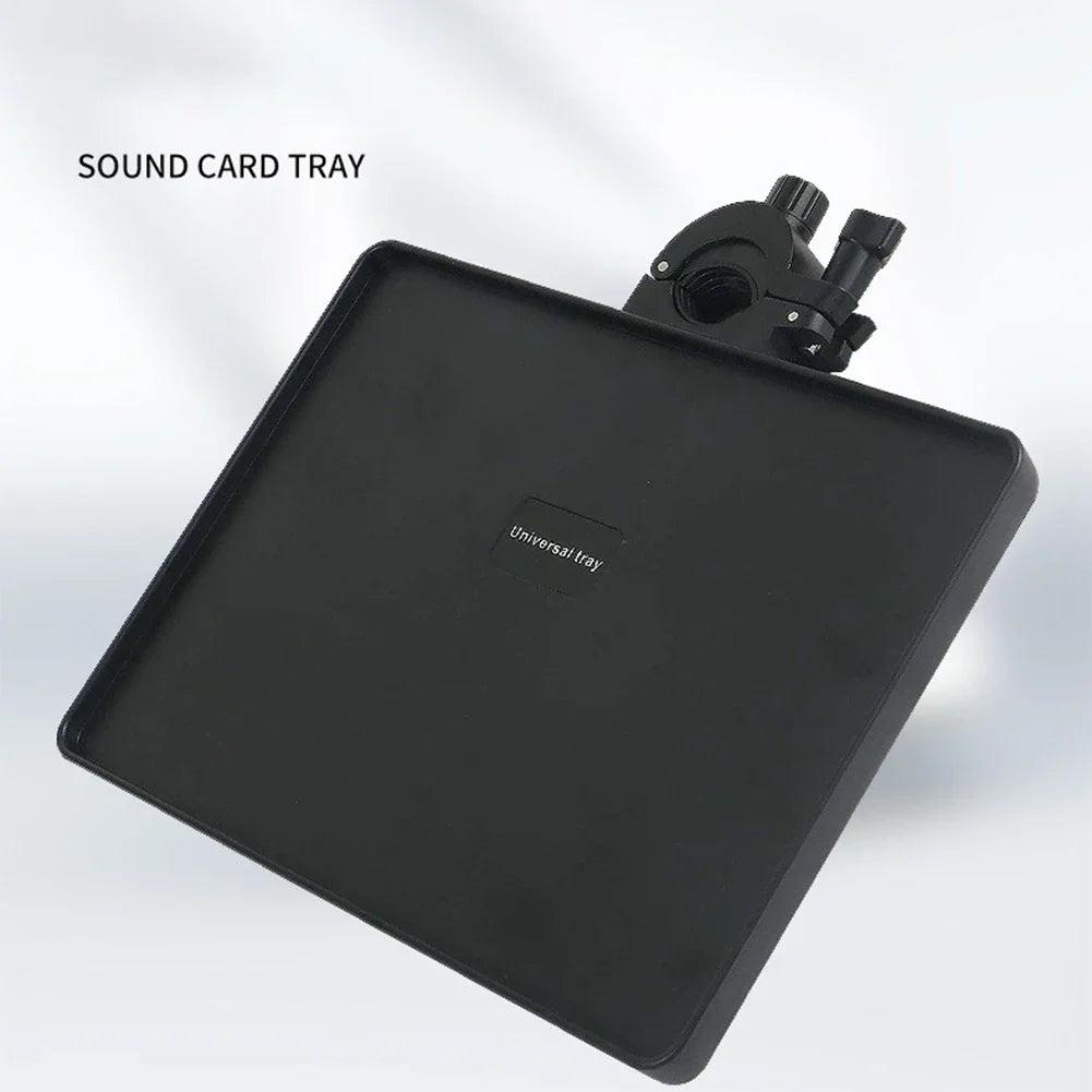 Stand Microphone Tray For 6-10cm Smartphone Width Phone Plastic Replacement Soundcard Tripod Accessories Black