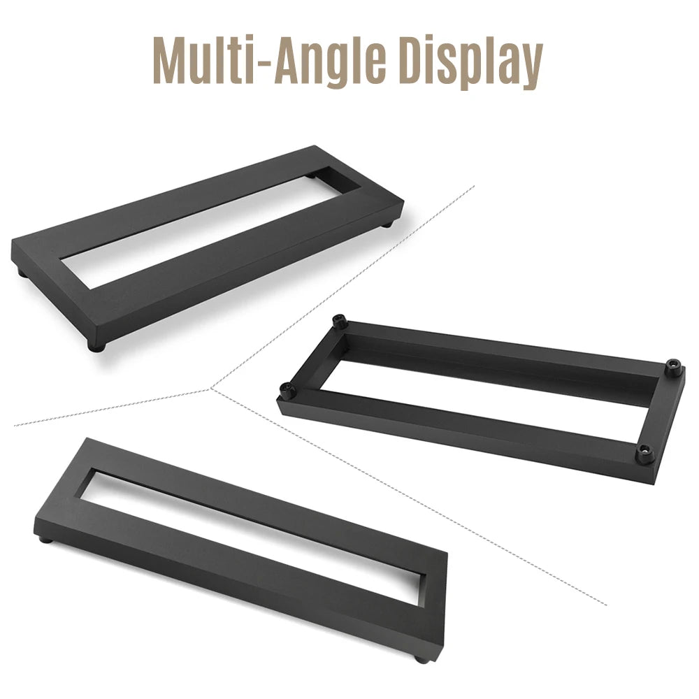 Small Size Guitar Effect Pedal Board Aluminum Alloy Pedalboard 15×4.9 Inch Carrying Bag Guitar Pedal Plate Guitar Accessories