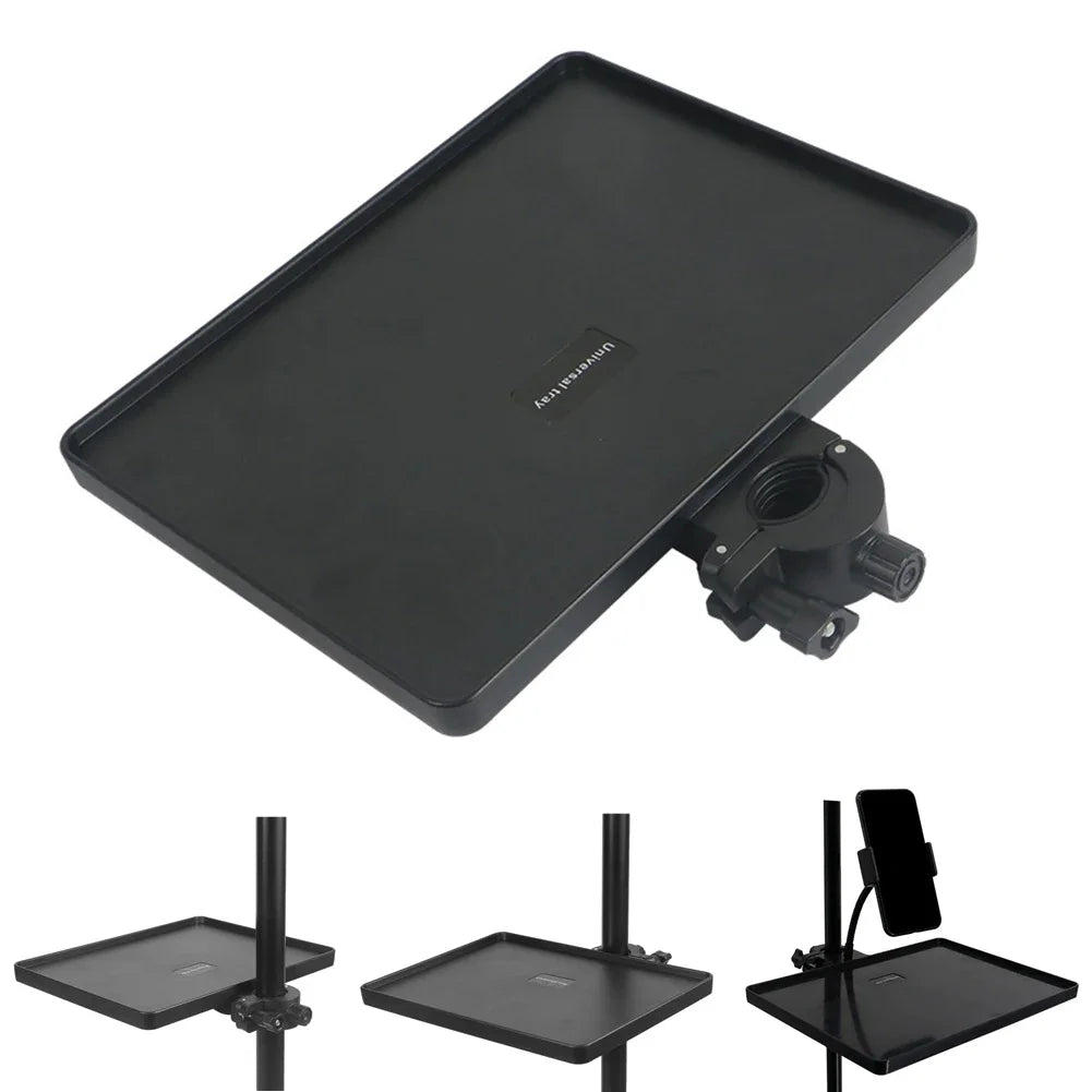 Stand Microphone Tray For 6-10cm Smartphone Width Phone Plastic Replacement Soundcard Tripod Accessories Black
