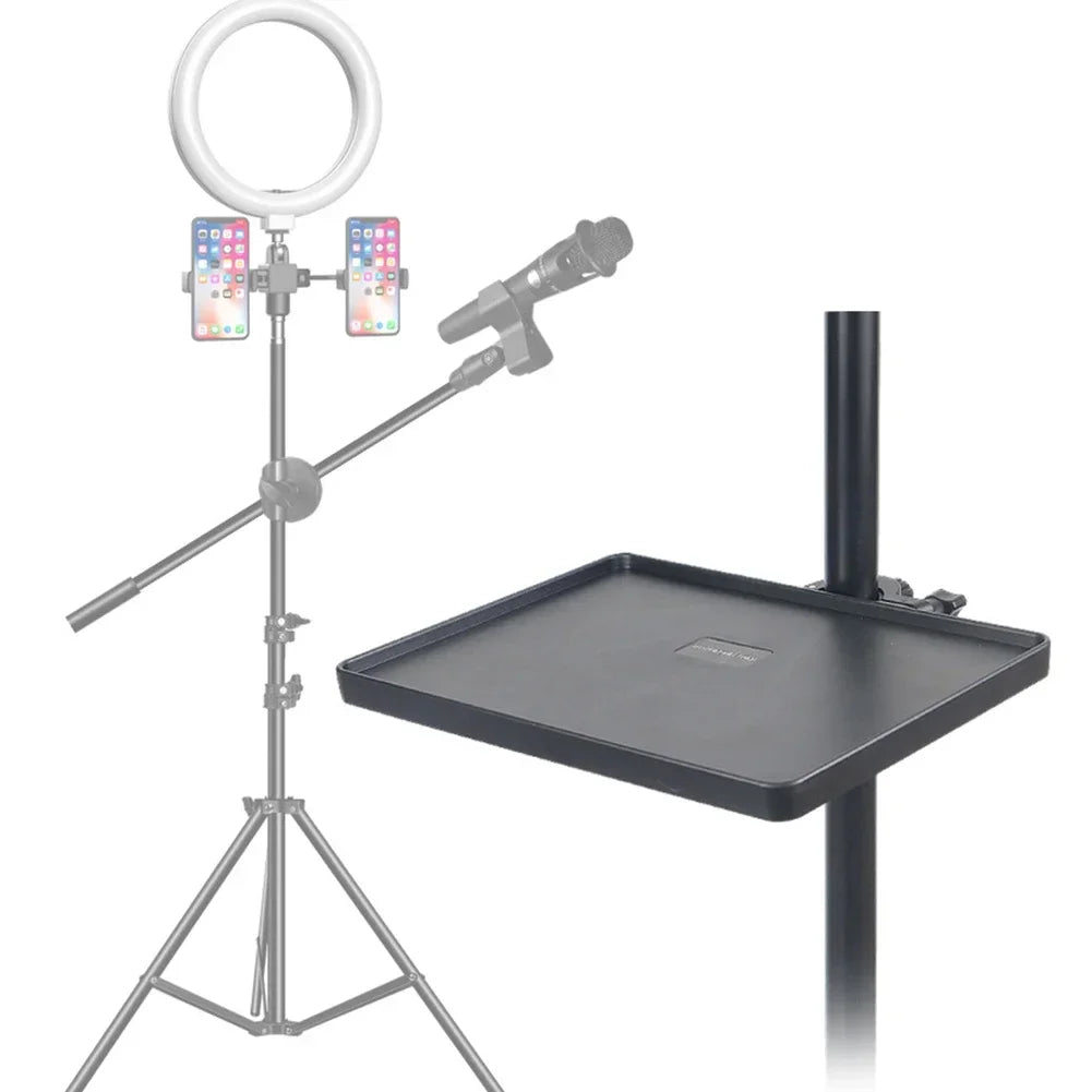 Stand Microphone Tray For 6-10cm Smartphone Width Phone Plastic Replacement Soundcard Tripod Accessories Black