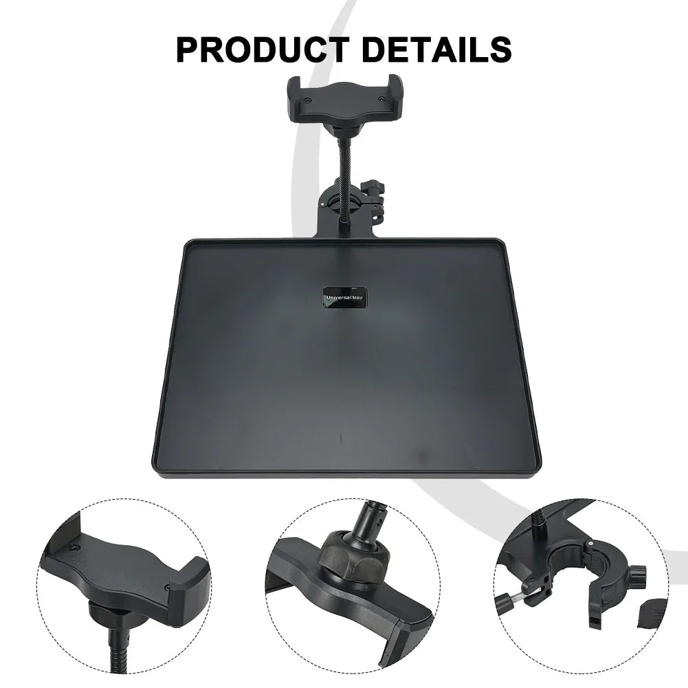 Stand Microphone Tray For 6-10cm Smartphone Width Phone Plastic Replacement Soundcard Tripod Accessories Black